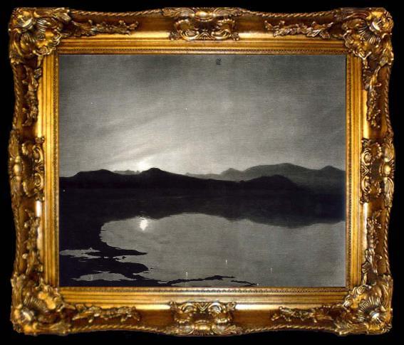 framed  William Stott of Oldham Moonrise, ta009-2